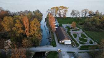 Pumptrack au bord du lac